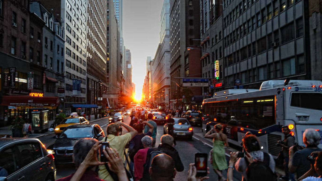 The best sunset in NYC, Manhattanhenge