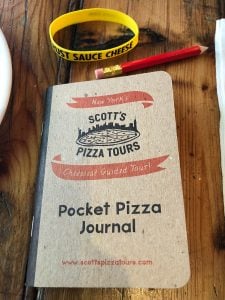 Scott's Walking Pizza Tours Pocket Pizza Journal