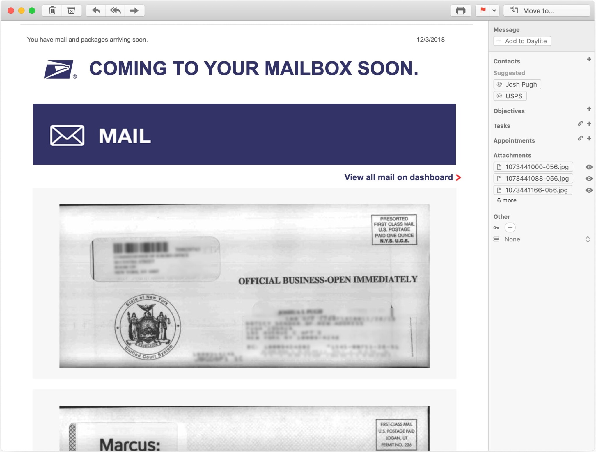 See your mail before it's delivered using USPS Informed