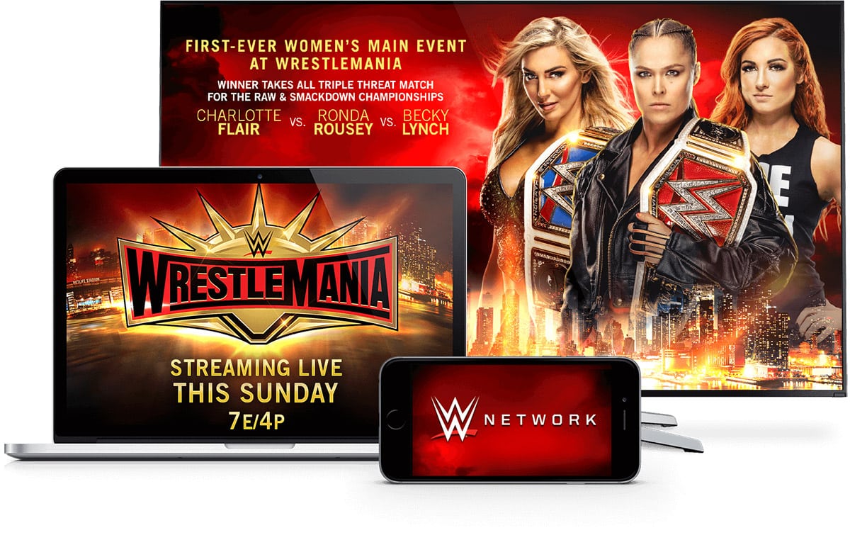 WWE Wrestlemania FREE on your TV this Sunday