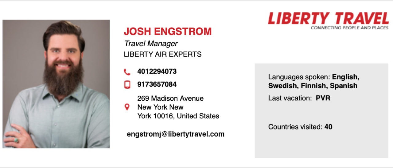 Josh Engstrom Liberty Travel