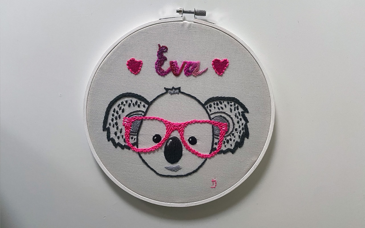 Australian themed embroidery with a modern twist by Neon Stitch Club