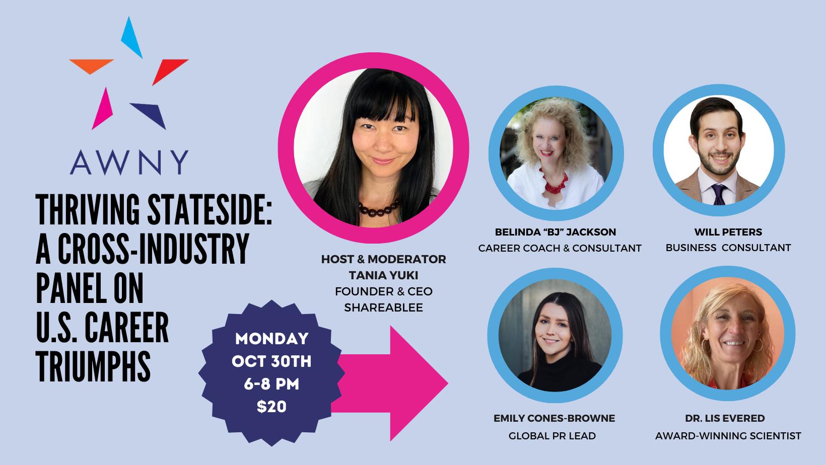 Thriving Stateside: A Cross-Industry Panel on U.S. Career Triumphs