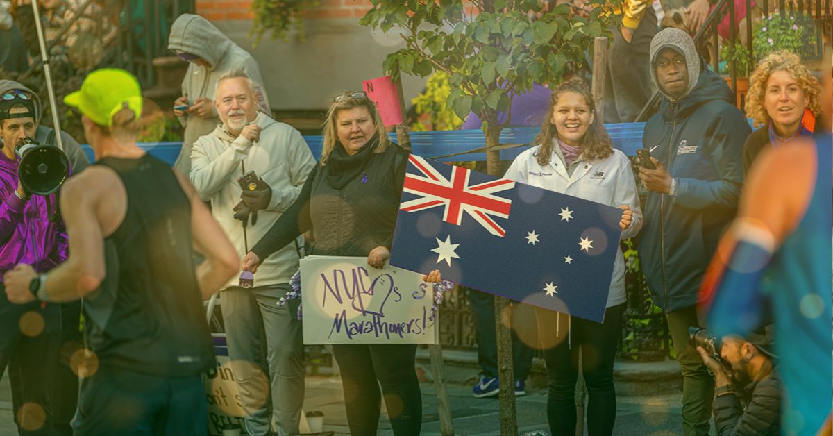 New York Official Aussie Cheer Squad NYC Marathon 2024 America Josh