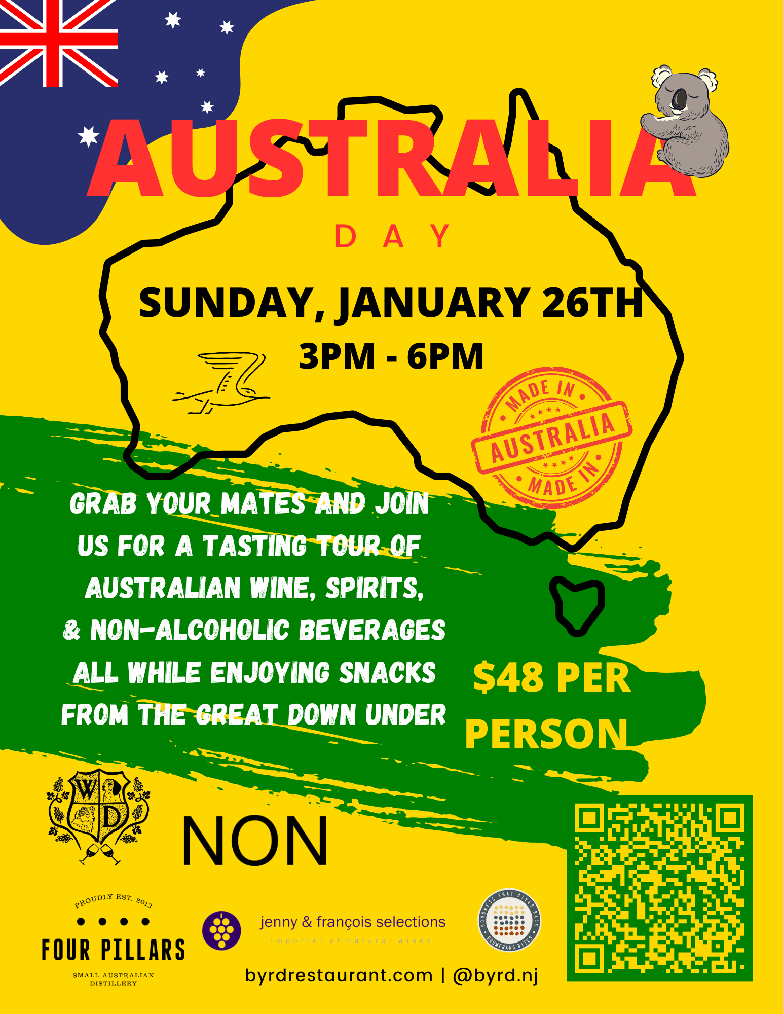 Hoboken (NJ) – Australia Day Tasting Tour