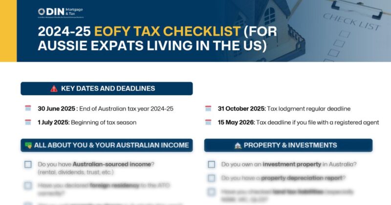 Australian's End of Financial Year What You Must Not Forget as an Expat in America