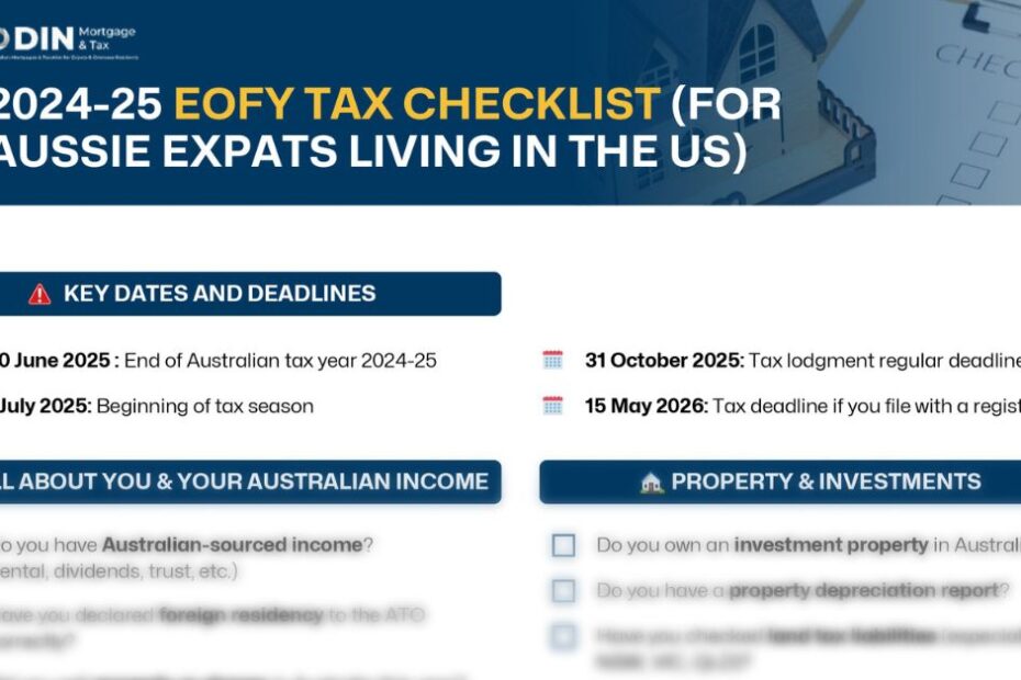 Australian's End of Financial Year What You Must Not Forget as an Expat in America