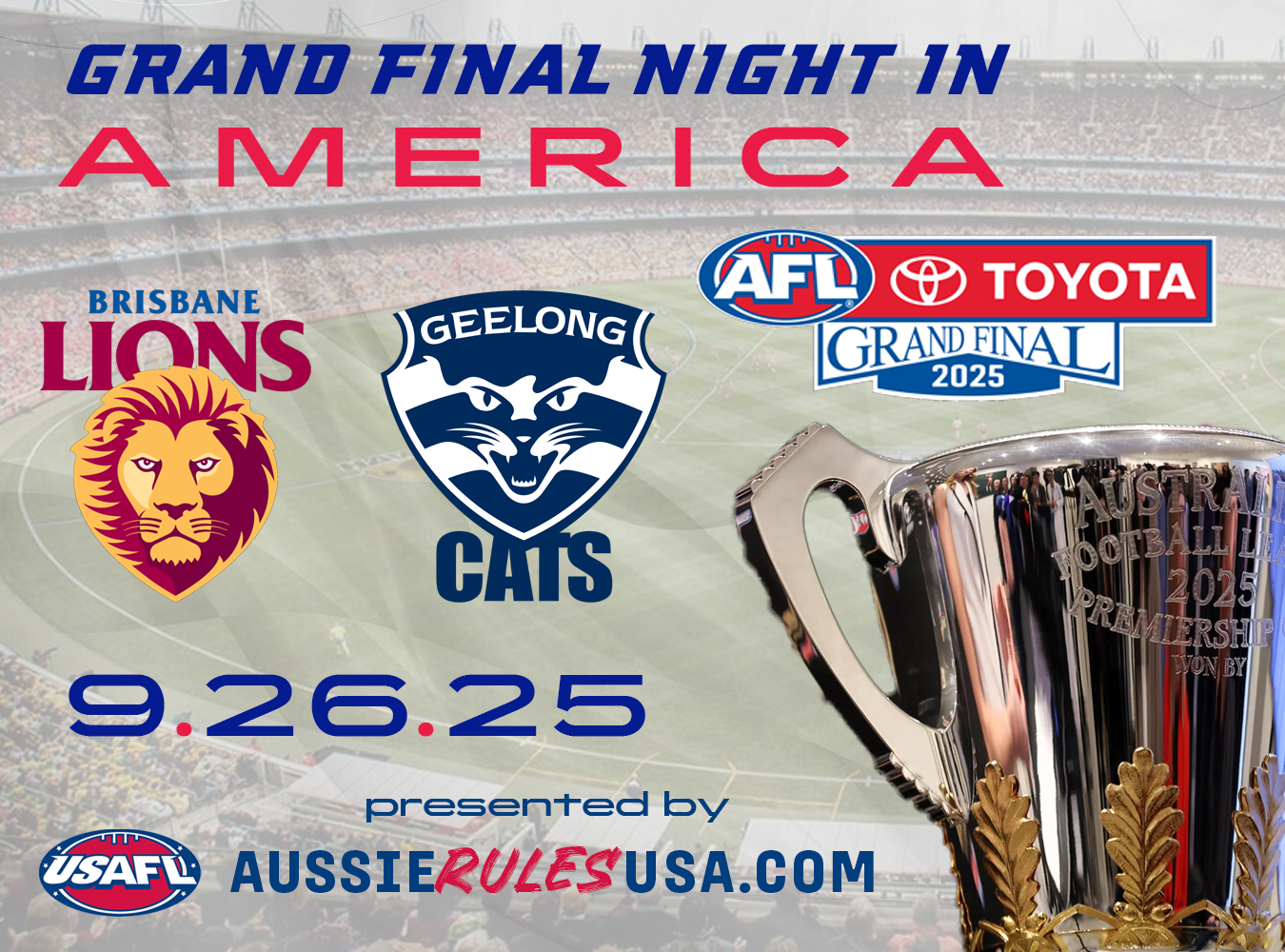 2025 AFL Grand Final Watch Parties across the USA