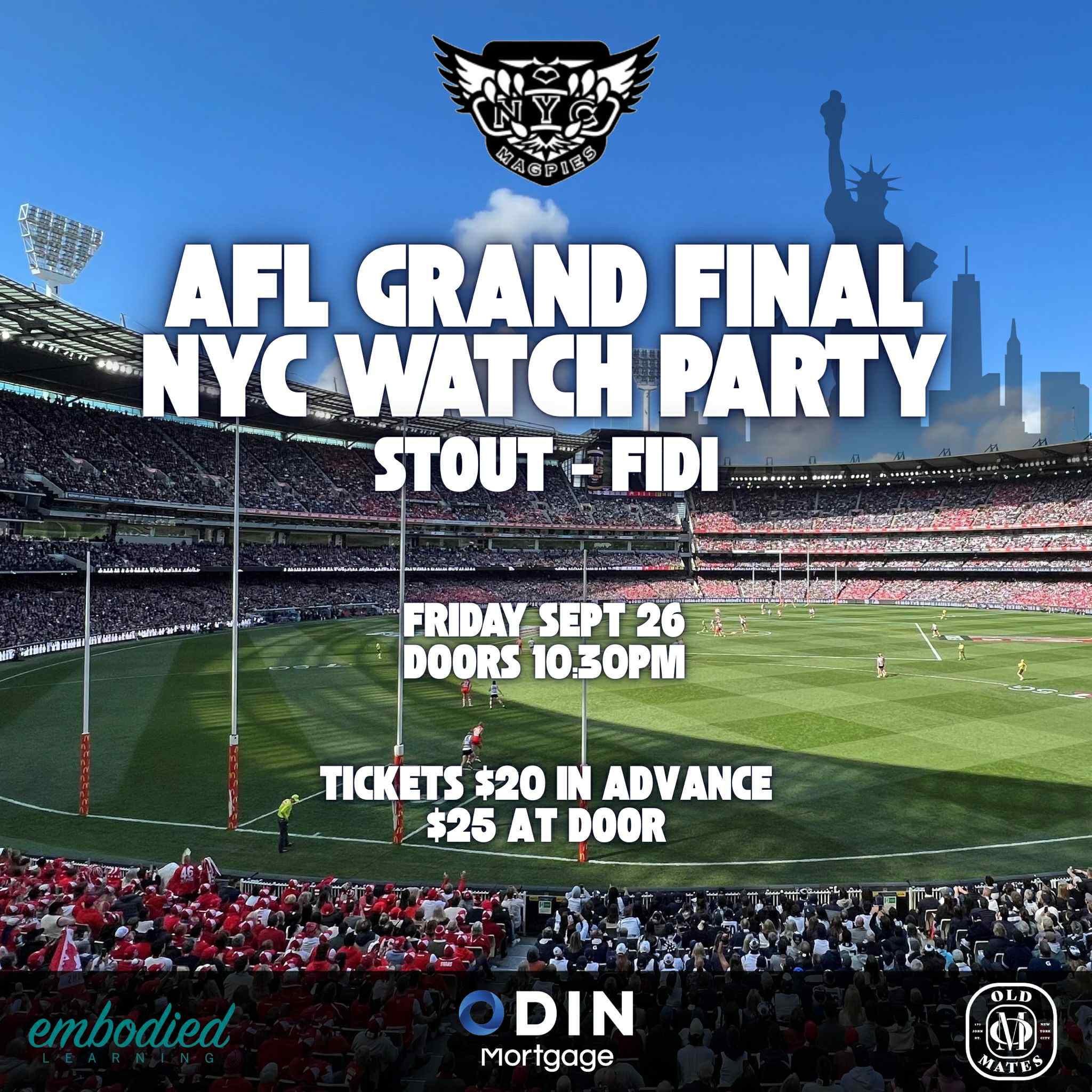 New York AFL Grand Final Watch Party 2025