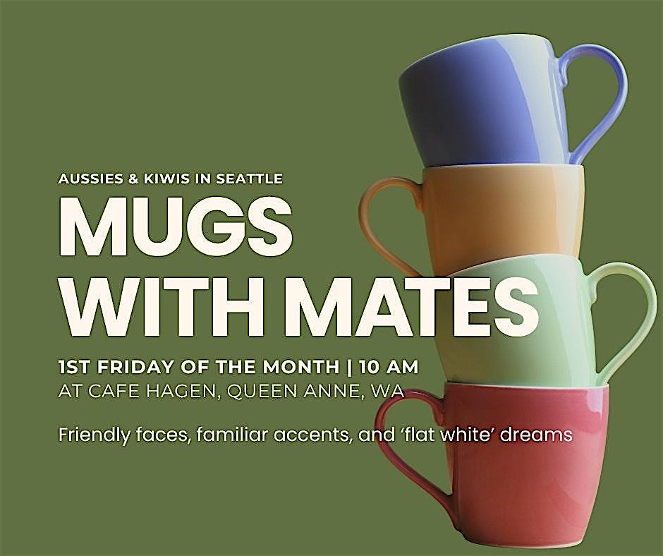 North Seattle (WA) – Aussies & Kiwis in Seattle Mugs with Mates