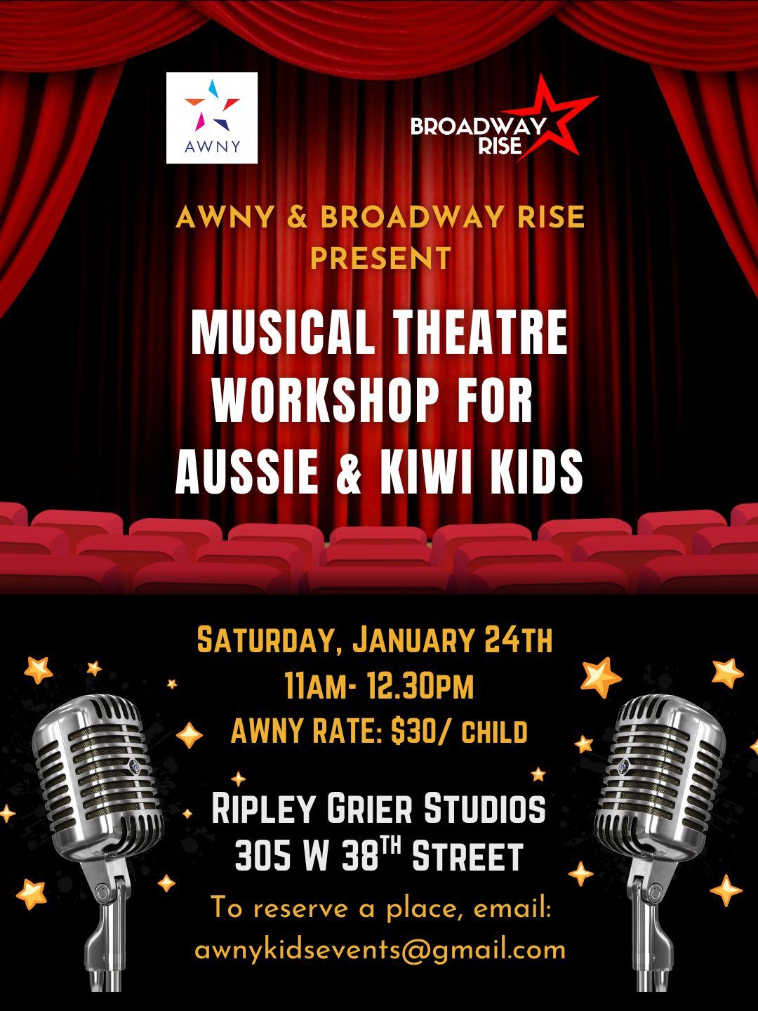New York – Musical Theatre Workshop for Aussie & Kiwi Kids