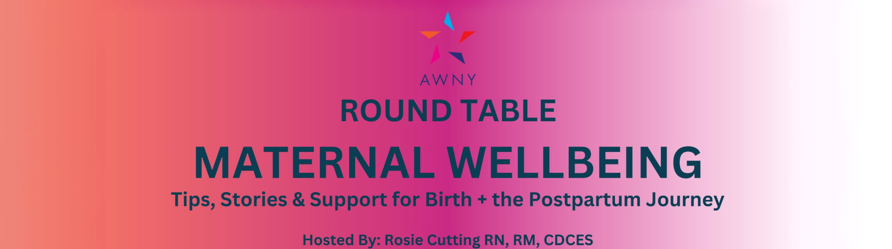 New York – Maternal Wellbeing Round Table (Australian Women in New York)